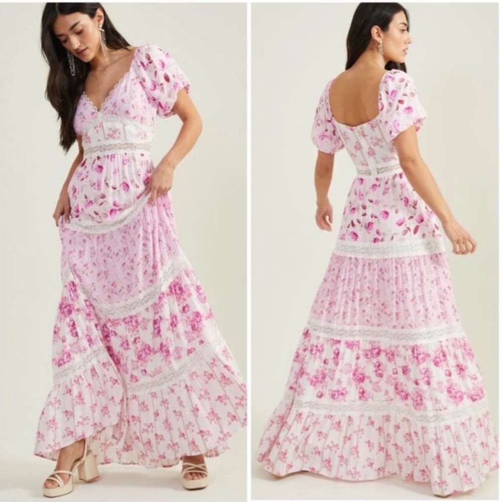 ALTAR’D STATE DARIANNE FLORAL MAXI DRESS